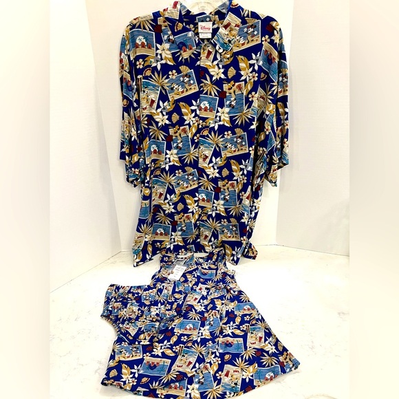Disney Blue and Gold Geometric Print Ensemble - Picture 9 of 16